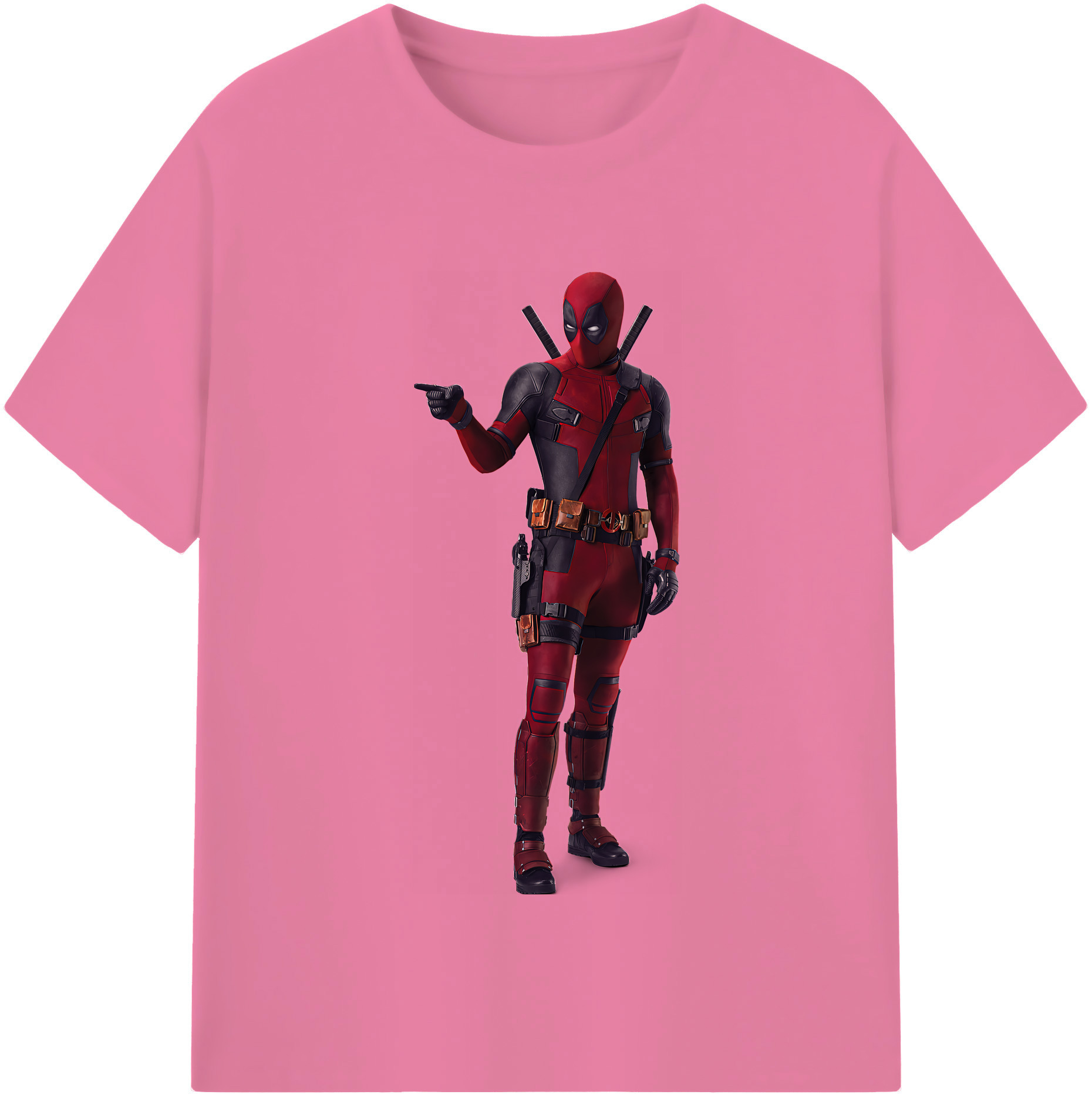 （画像用） Deadpool デッドプール 綿100％半袖Tシャツ（フロントプリント）